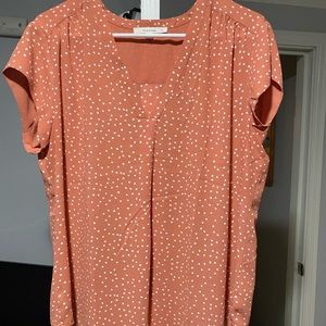 Coral Printed Blouse